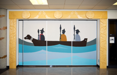 Doors of the Aboriginal Gathering Space, VCC Broadway campus